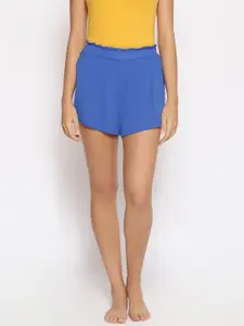 Oxolloxo Women Blue Lounge Shorts