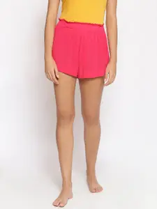 Oxolloxo Women Pink Lounge Shorts