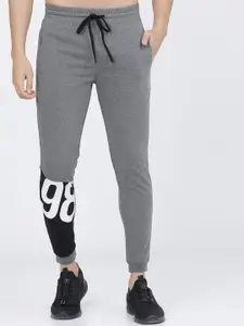 The Indian Garage Co Men Grey Solid Slim-Fit Joggers