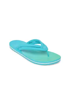 Crocs Crocband  Women Blue  Green Croslite Thong Flip-Flops
