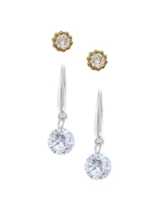 OOMPH Pack Of 2 Contemporary Earrings