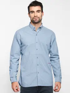Royal Enfield Men Blue Printed Casual Shirt