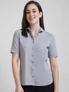 FableStreet Women Grey Casual Shirt