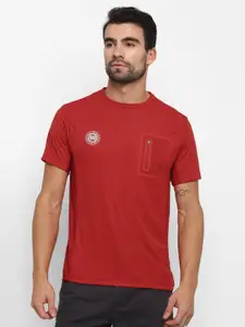 Royal Enfield Men Red Solid T-shirt