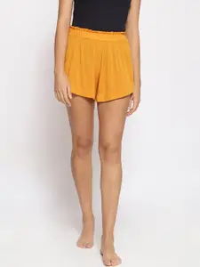 Oxolloxo Women Mustard Lounge Shorts