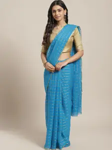 Saree mall Checked Zari Sarees