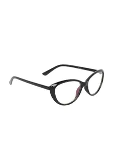 CRIBA Women Clear Lens & Black Cateye Sunglasses CAT_SELFIE_01
