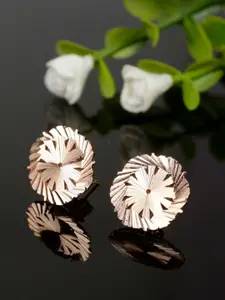 GIVA 925 Sterling Silver Rose Gold Plated Flower Bouquet Earrings