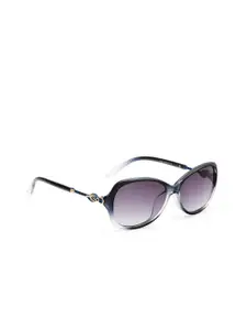 ROYAL SON Women Grey Lens & Blue UV Protected Butterfly Sunglasses CHIWM00118-C3