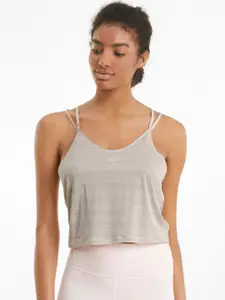 Puma Pink Studio Graphene Strappy  Tank Yoga Top