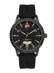 DUCATI CORSE Men Black Printed Dial & Black Analogue Watch DTWGN2019504