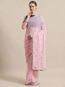 Saree mall Pink Floral Saree
