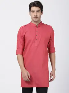 VASTRAMAY Men Maroon Kurta