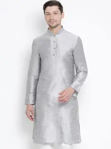 VASTRAMAY Men Grey Kurta