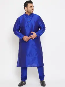 VASTRAMAY Men Blue Kurta with Churidar