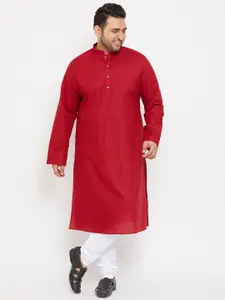 VASTRAMAY Men Maroon Kurta with Churidar