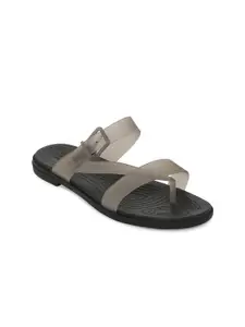 Crocs Tulum  Women Grey Solid One Toe Flats