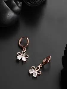 Priyaasi Rose Gold Contemporary Studs Earrings