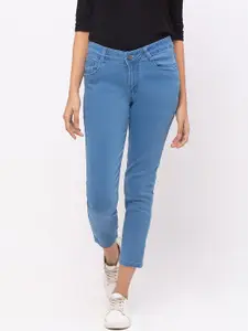 ZOLA Women Blue Slim Fit Mid-Rise Calf Length Jeans