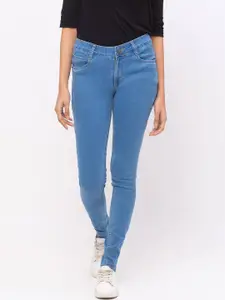 ZOLA Cotton Slim Fit Mid Waist Lightweight Full Length Denim Jeans