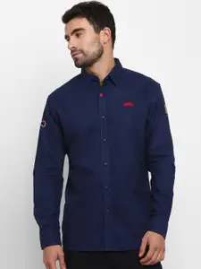 Royal Enfield Men Navy Blue Casual Shirt