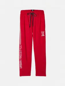Monte Carlo Monte Carlo Boys Red Solid Track Pants