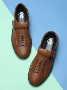 Apsis Men Brown Shoe-Style Sandals