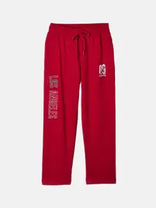 Monte Carlo Boys Red Cotton Blend Track Pants