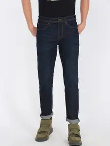 Lee Men Navy Blue Slim Fit Light Fade Stretchable Jeans