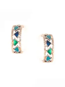 SHAYA Silver Contemporary Studs Earrings