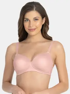 Amante Solid Padded Wirefree Cloudsoft T-Shirt Bra - BRA77401