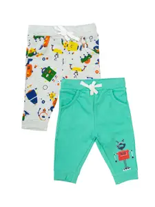 MeeMee Infant Boys Pack Of 2 Pure Cotton Joggers