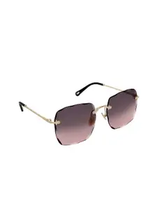 GIO COLLECTION Women Pink Lens Oversized Sunglasses with UV Protected Lens GM0446C01