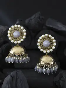 Priyaasi Gold Contemporary Studs Earrings
