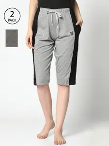 VIMAL JONNEY Women Grey 2 Lounge Shorts