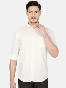 Oxemberg Men Pink Slim Fit Casual Shirt