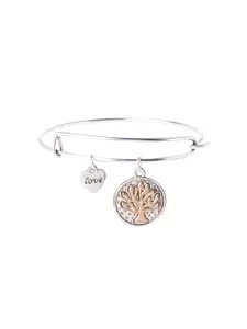 Moon Dust Women Silver-Plated Brass Charm Bracelet