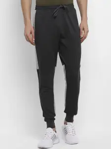 UCLA Men Charcoal & Grey Solid Slim-Fit Joggers