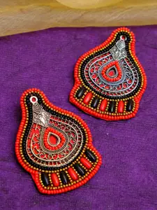 Crunchy Fashion, Multicoloured, Oxidised, Silver Plated, Handcrafted Earrings