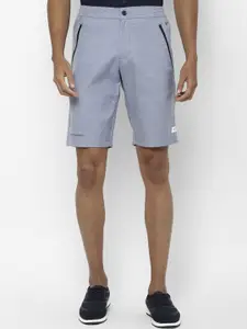 Allen Solly Tribe Men Blue Slim Fit Mid-Rise Regular Shorts