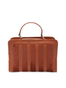Clotche Classic Orangish Brown Formal Hand Bag