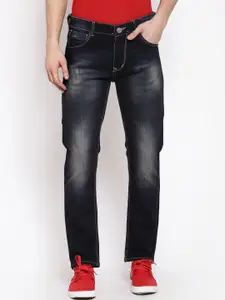 FEVER Men Blue Slim Fit Heavy Fade Stretchable Jeans
