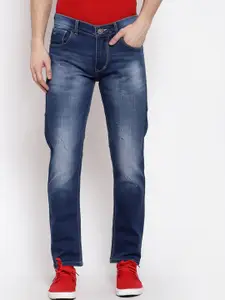 FEVER Men Blue Slim Fit Heavy Fade Stretchable Jeans