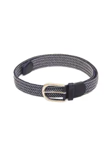 Calvadoss Men Navy Blue Braided Stretchable Belt