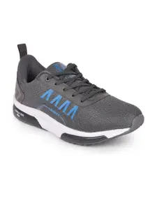 Liberty Men Grey Mesh Running Non-Marking Shoes