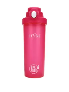 HOOM Pink Printed Shaker Bottle 750 ML