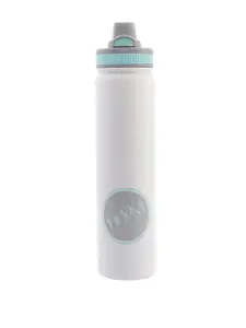 HOOM White & Green Solid Double Wall Vaccum Flask 750 ML