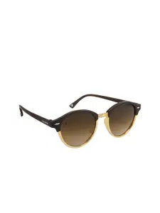 Walrus Men Brown & Black Round Sunglasses with UV Protected Lens WSGM-JAMES-III-090609