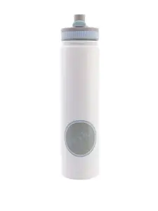 HOOM White Solid Stainless Steel Double-Wall Bottle 750 ML