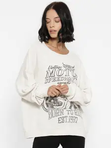 FOREVER 21 Typography Printed Regular Top
